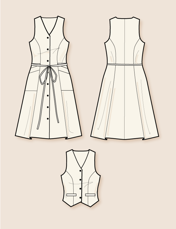 Sazerac Vest and Dress Sazerac Vest and Dress
